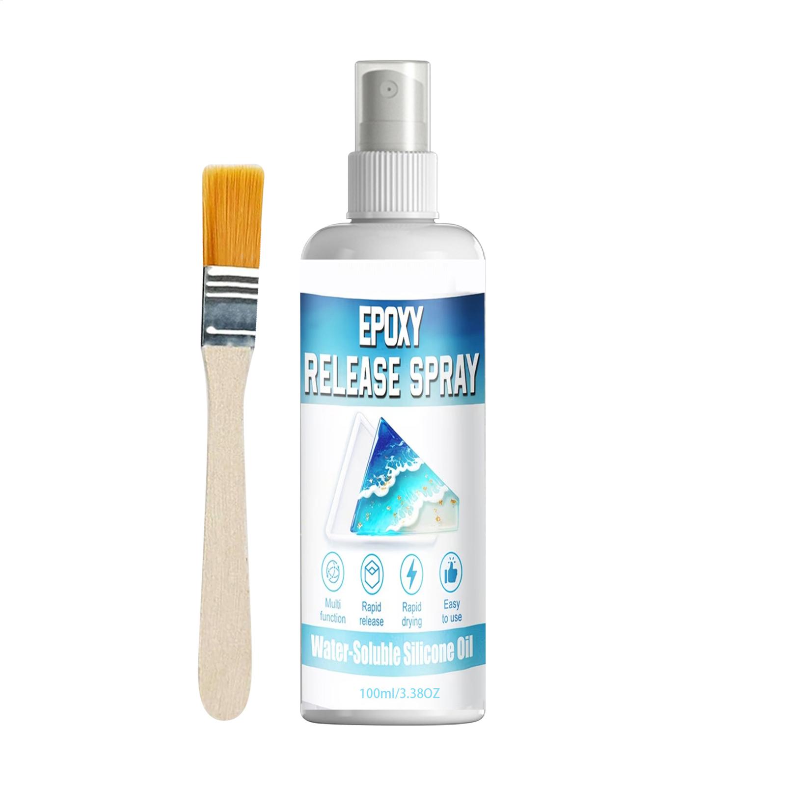 Release Spray Silicone - สเปรย์ซิลิโคนสำหรับปลดแม่พิมพ์ 100 มล. น้ำยาหล่อลื่นสำหรับกำจัดแม่พิมพ์ แห้งเร็ว ป้องกันการเสียรูปและการแตกร้าวของแม่พิมพ์สำหรับเรซิ่นอีพ็อกซี่และแม่พิมพ์เทียน