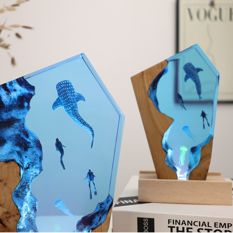 ของตกแต่งเรซิ่นรูปน้ำพุร้อน วา - Resin Art Wedding Gift บทวิจารณ์และราคา
