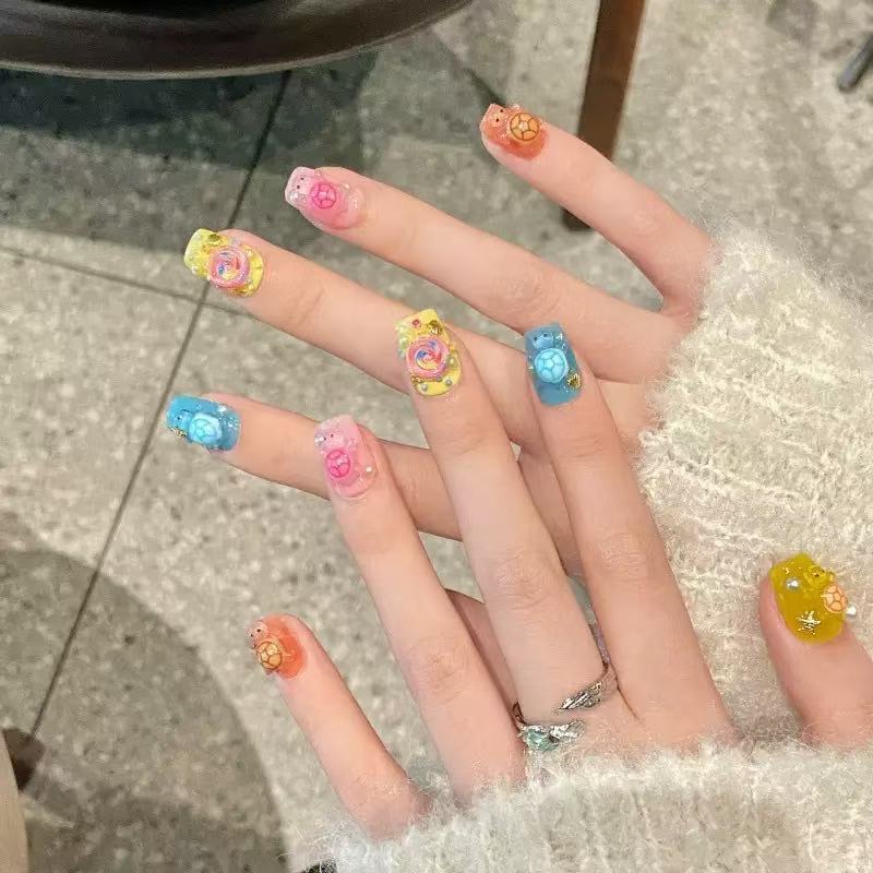 จี้เรซิ่นรูปเต่าหลากสี 100 ชิ้ - Resin Art Case บทวิจารณ์และราคา