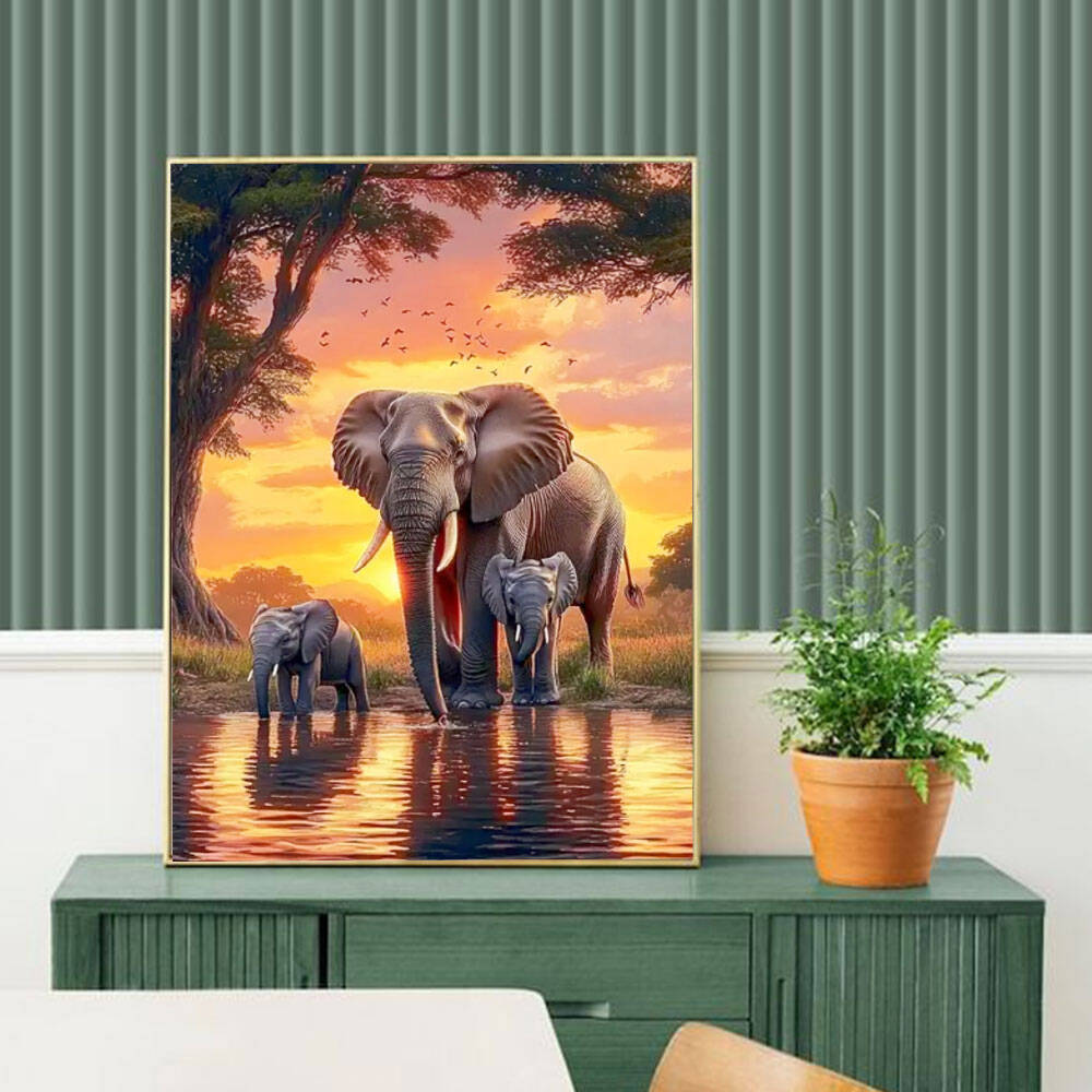 ภาพโมเสกเพชร 5 มิติ ลายวิวพระอ - Resin Art Wallpaper บทวิจารณ์และราคา