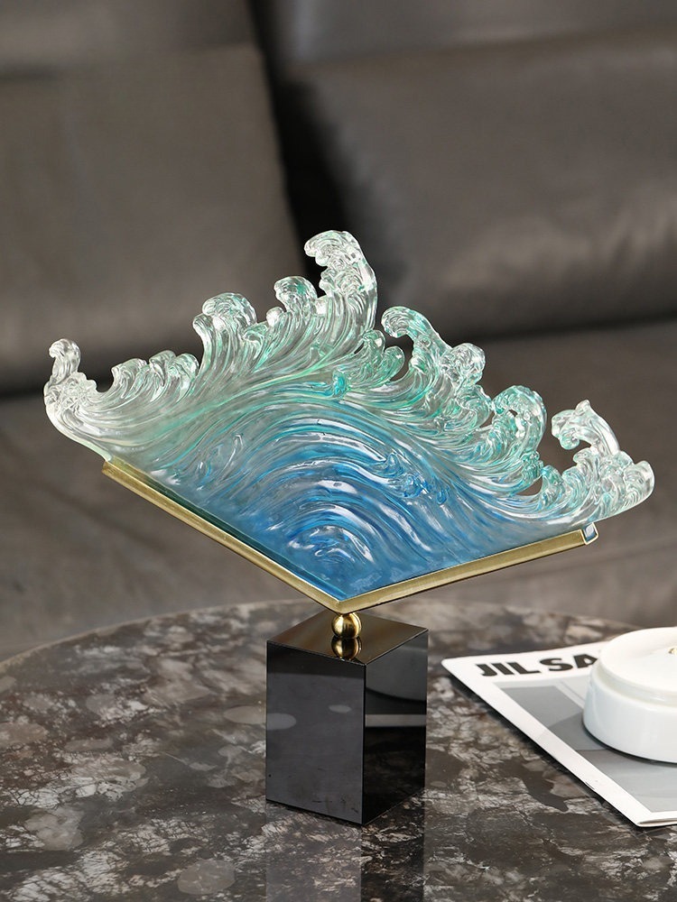 รูปปั้นเรซินลายคลื่นทะเลแบบโปร - Resin Art Wedding Gift บทวิจารณ์และราคา