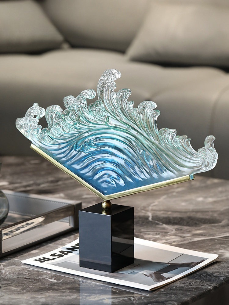 รูปปั้นเรซินลายคลื่นทะเลแบบโปร - Resin Art Wedding Gift บทวิจารณ์และราคา