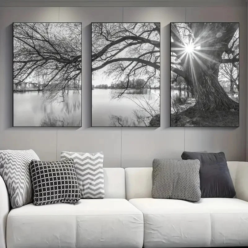 ภาพวาดเพชร DIY 3 ชิ้น ภาพวิวทะ - Resin Art Wallpaper บทวิจารณ์และราคา