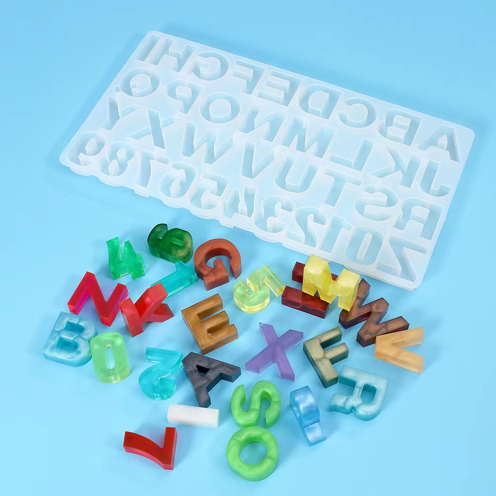 บ้าน DIY Decor 1PC คริสตัลอีพ็ - Resin Art Alphabet บทวิจารณ์และราคา