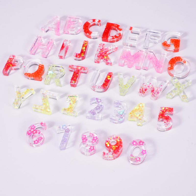 บ้าน DIY Decor 1PC คริสตัลอีพ็ - Resin Art Alphabet บทวิจารณ์และราคา