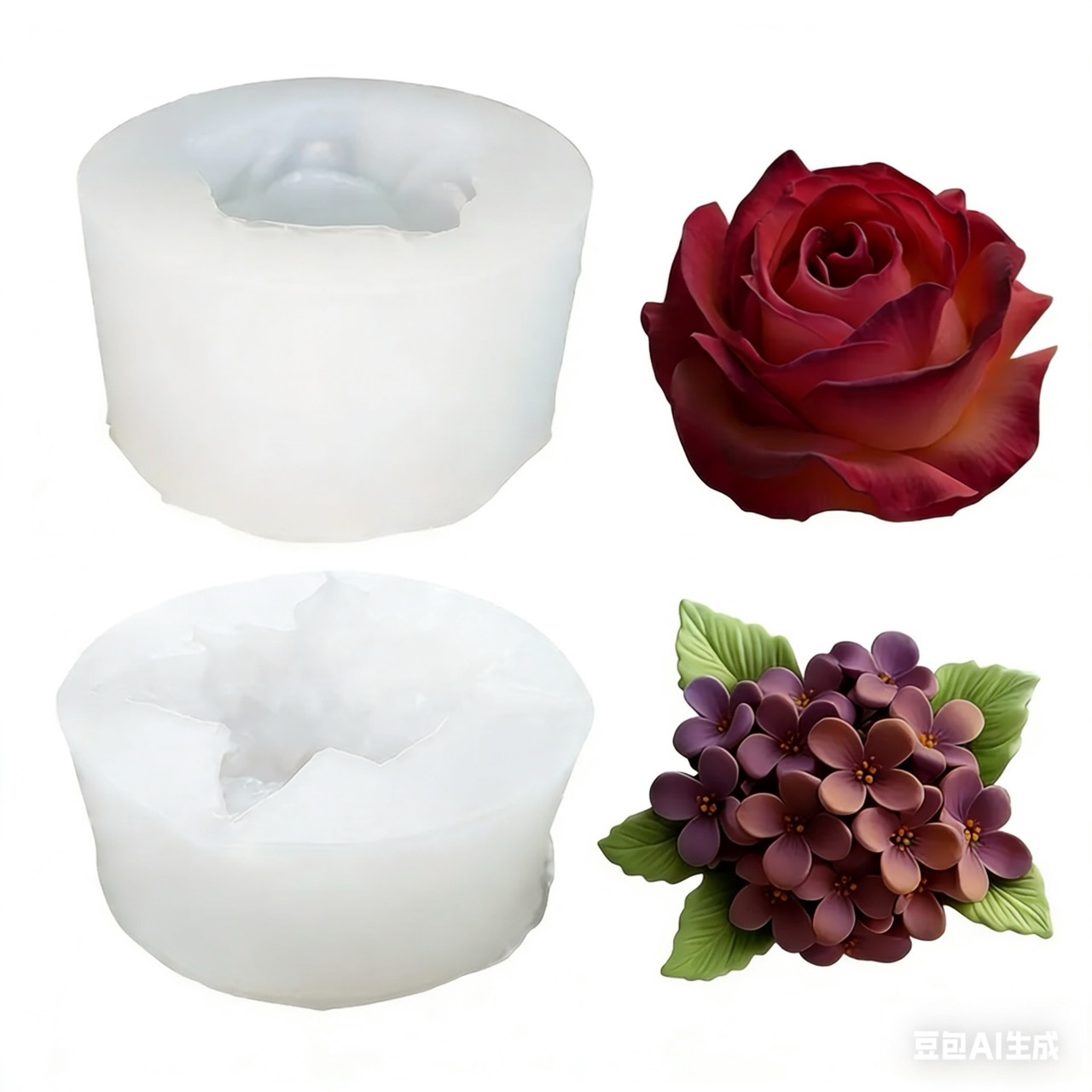 ชุดแม่พิมพ์ซิลิโคนรูปดอกกุหลาบ - Resin Art Wedding Gift บทวิจารณ์และราคา